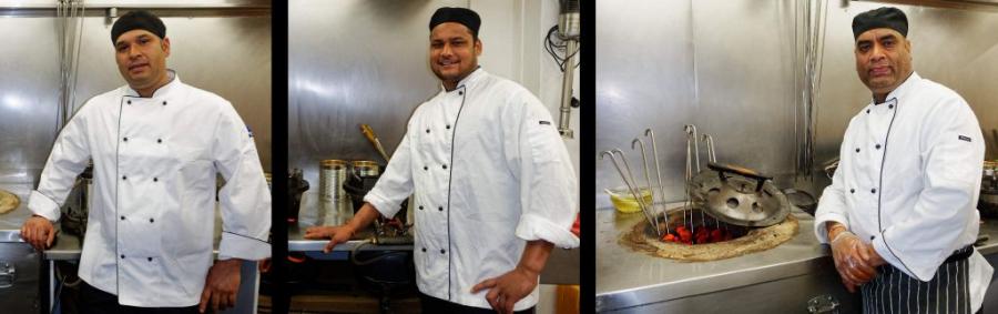 Deepchand - chef incharge, Laxman Chand - chef, Dhan Prakash Nautiyal - chef - Image © Deepchand - chef incharge, Laxman Chand - chef, Dhan Prakash Nautiyal - chef - Image ©